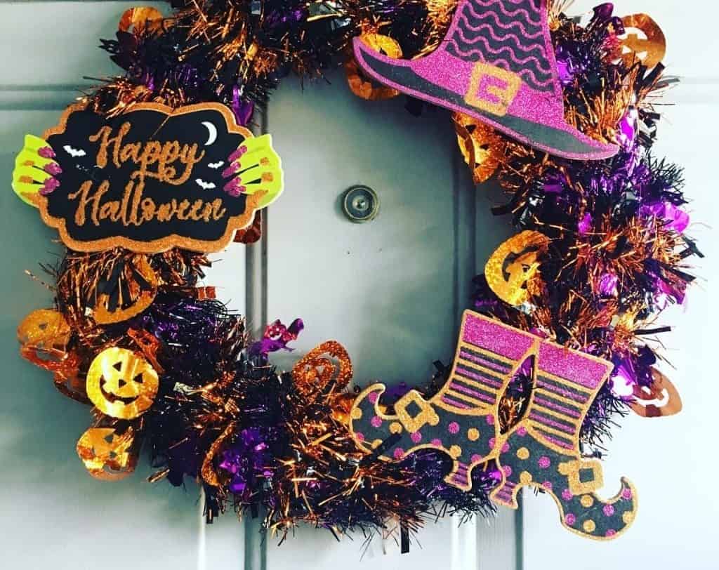 Dollar Tree Halloween Wreath