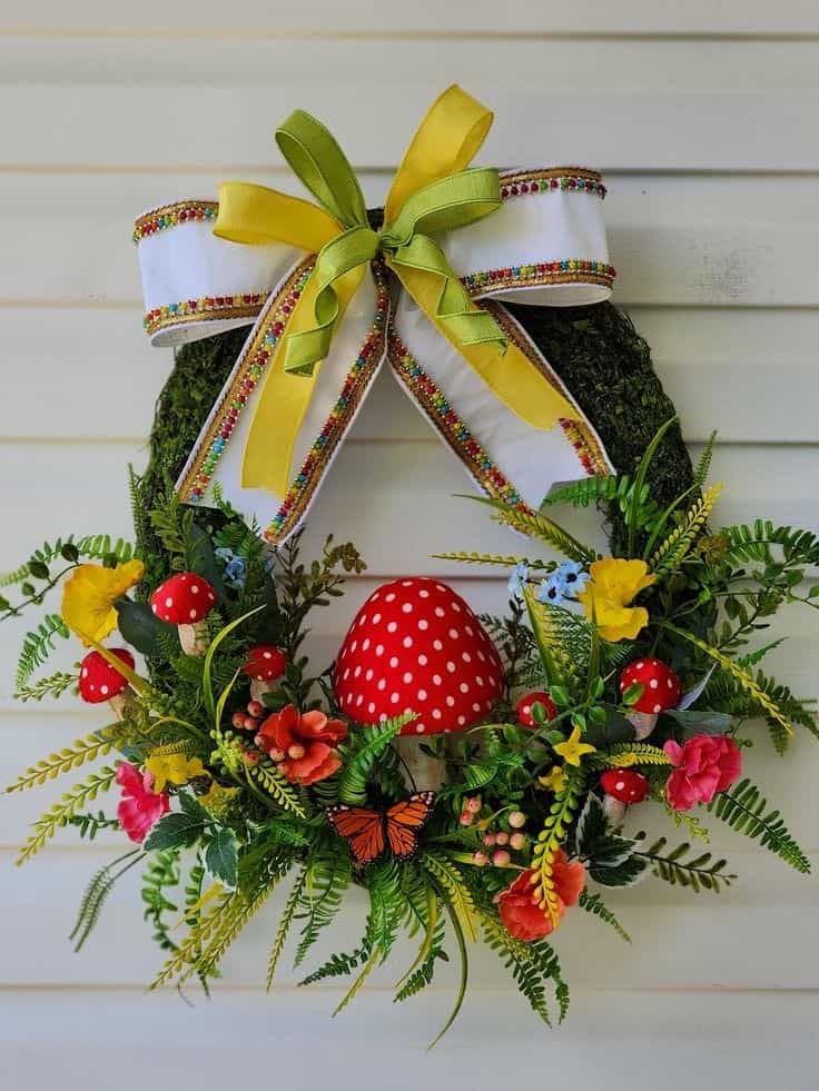 MUSHROOM SUMMER WREATH