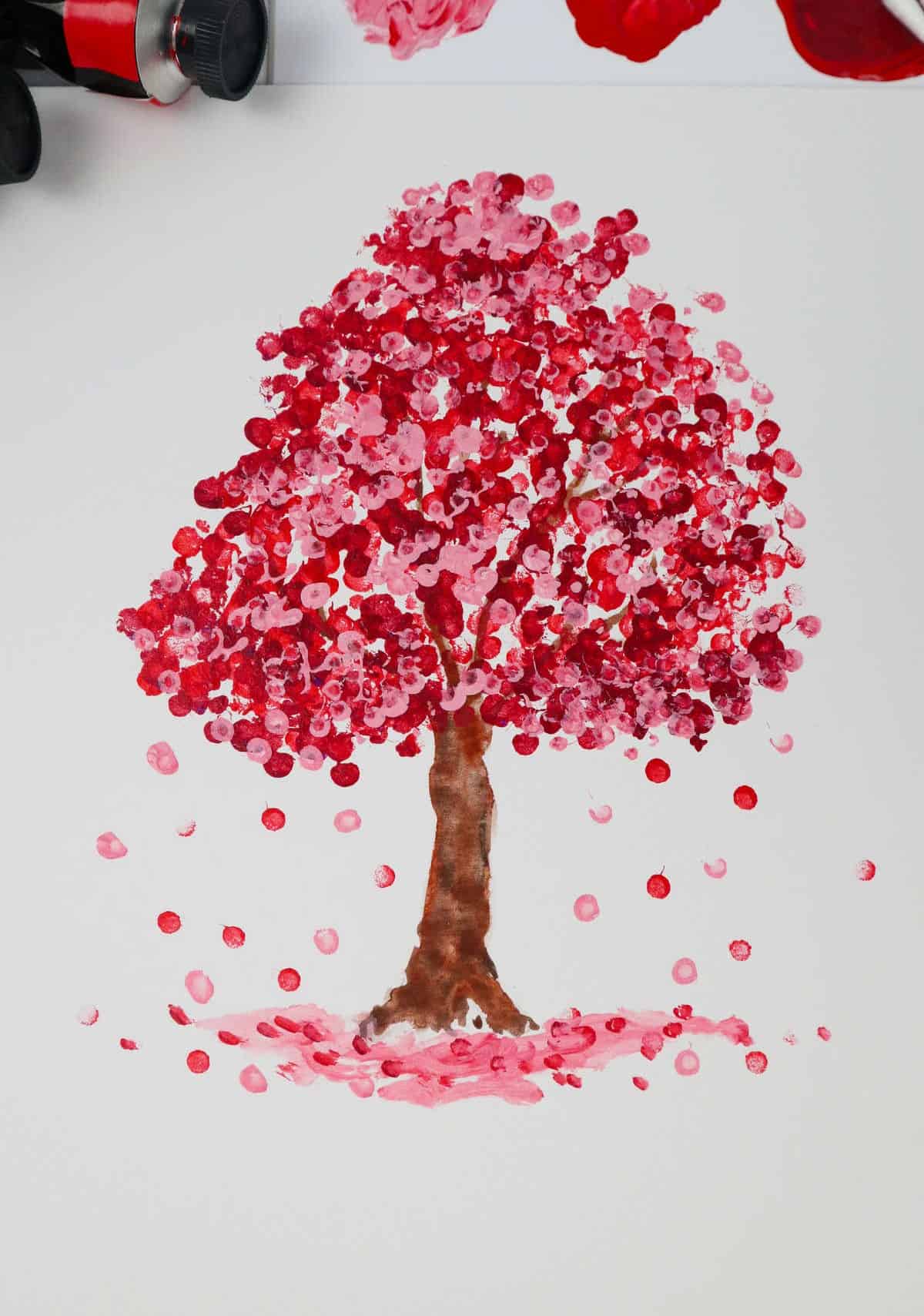 Finger Printed Flowering Tree