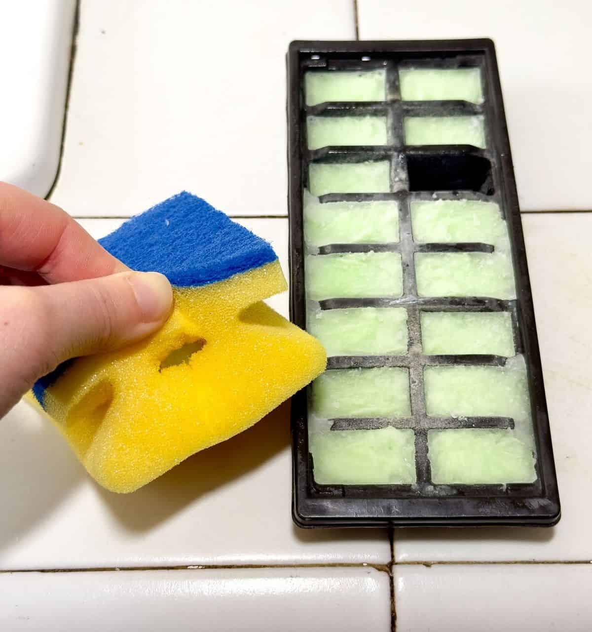 Store Dishwashing Liquid Inside a Sponge