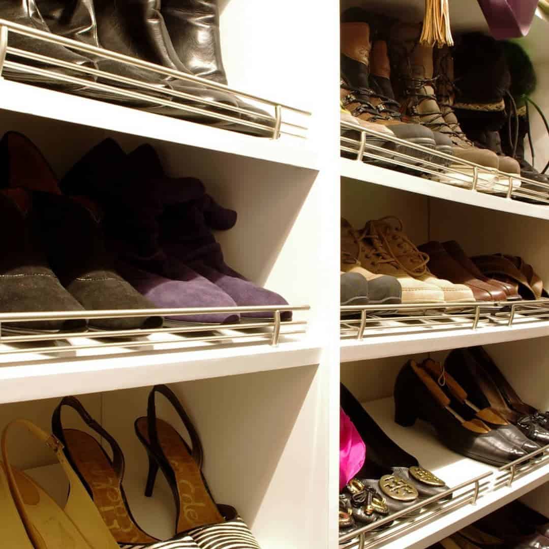 Tilted Shoe Storage