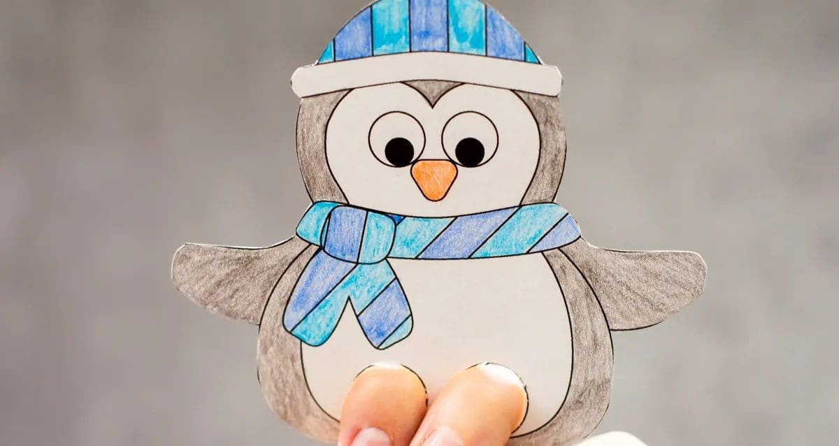 Penguin Finger Puppet