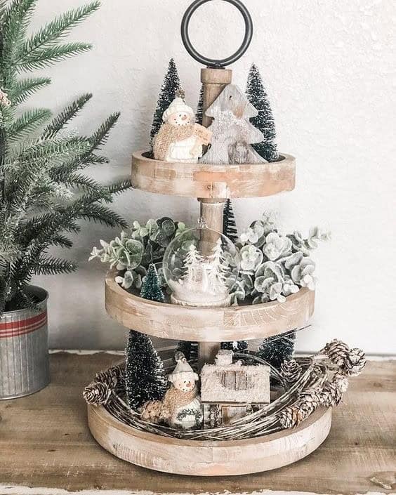 RUSTIC TIERED TRAY