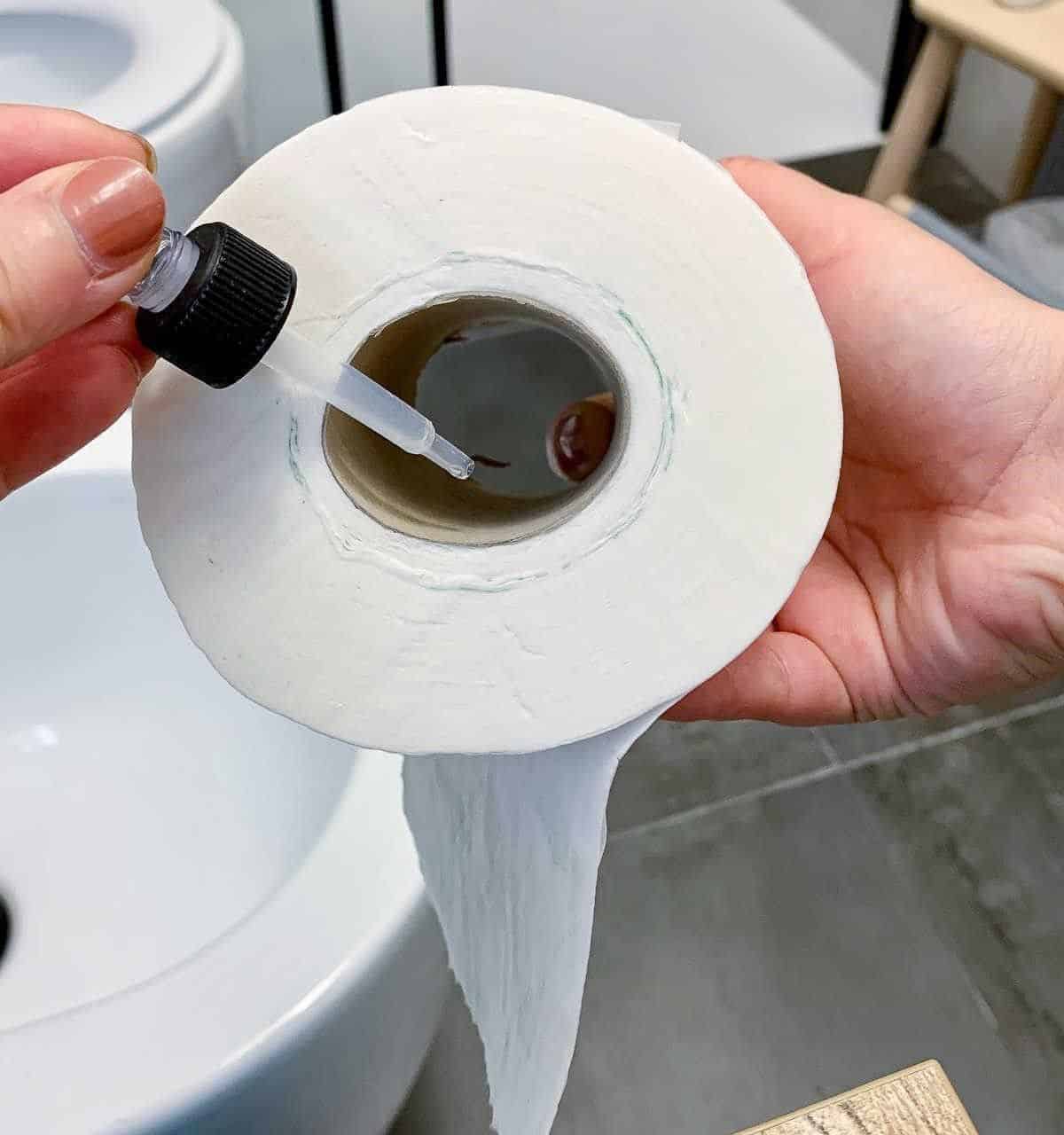 Add Essential Oil to Toilet Paper