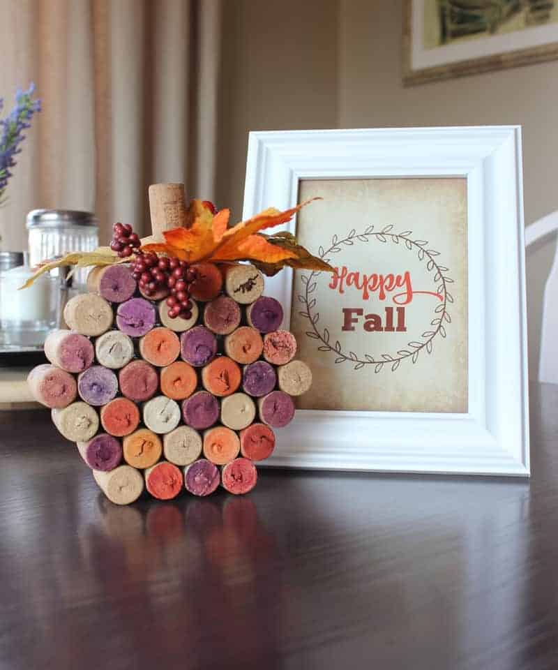 Wine Cork Pumpkin