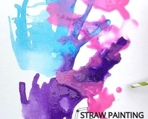 Blow Painting with Straws