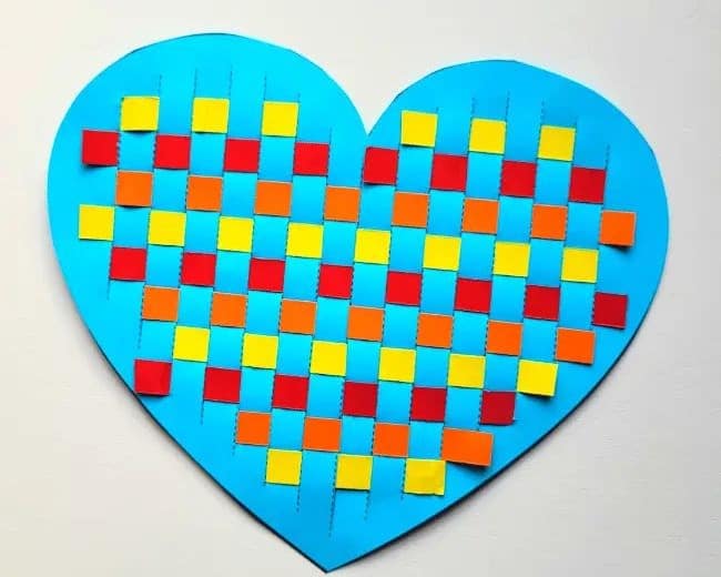 Paper Heart Weaving