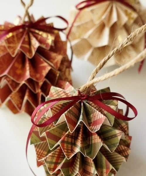 Folded Paper Ornaments