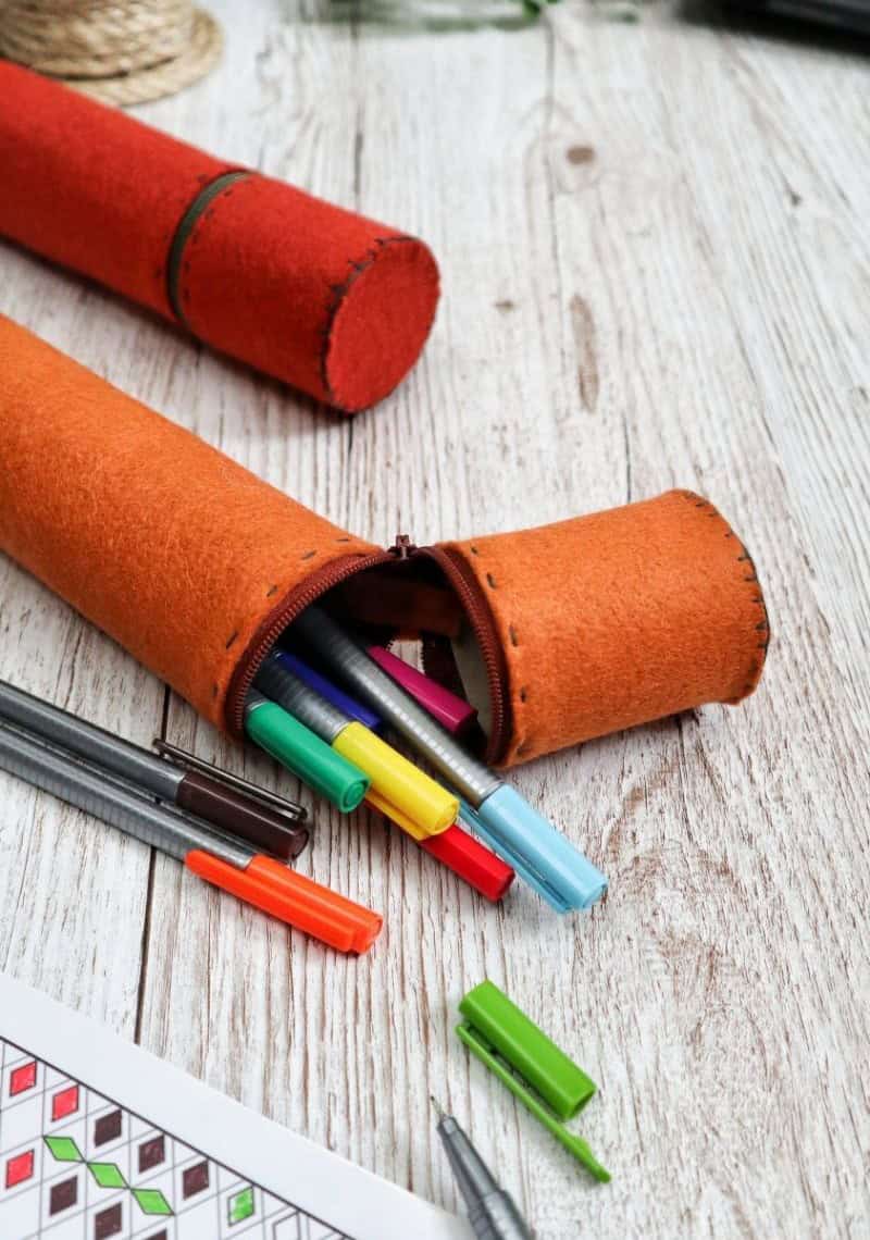 DIY Pencil Case Out of Toilet Rolls