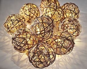 Rattan Ball Fairy String Lights