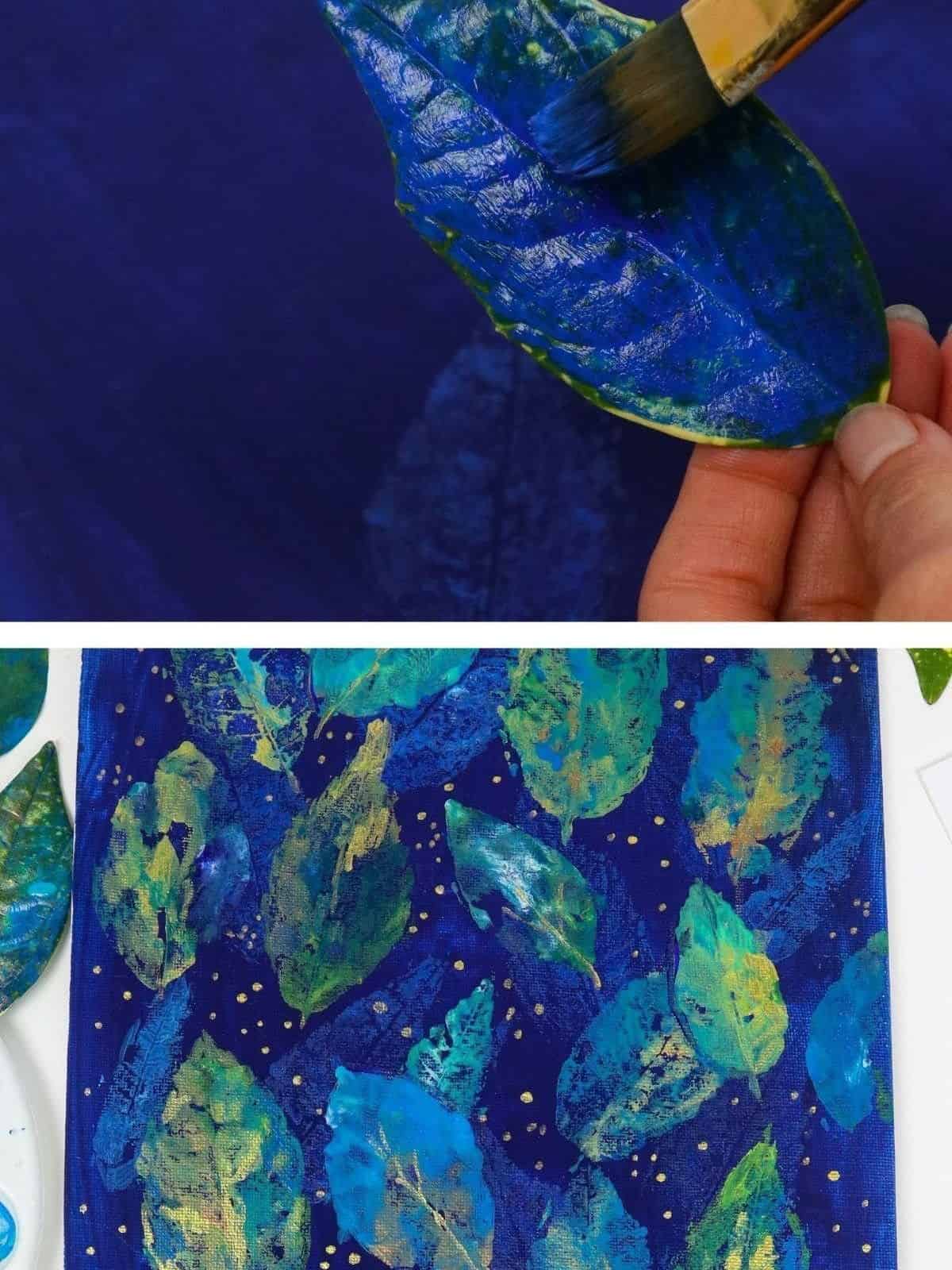 Use Leaves as Stamps