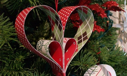 Festive Paper Hearts