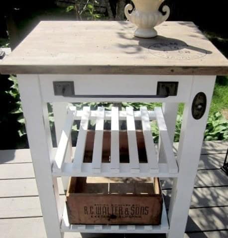 IKEA Hack Repaint to Upgrade Kitchen Island Rack