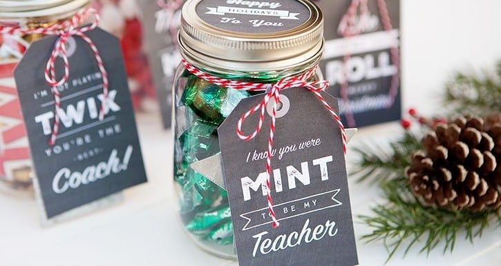 Printable Christmas Labels for Your Mason Jar Gifts