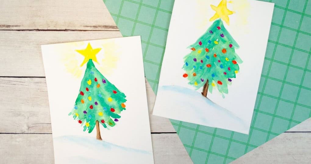 Watercolor Christmas Tree