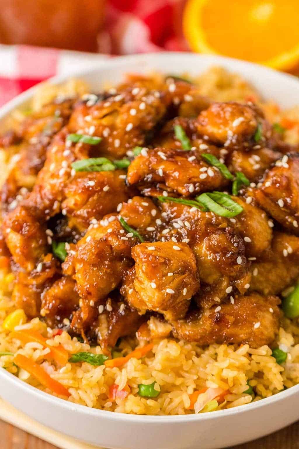 EASY SLOW COOKER ORANGE CHICKEN