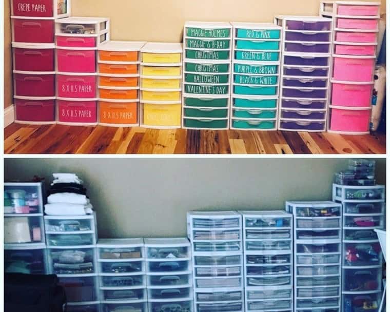 Colorful Drawer Units