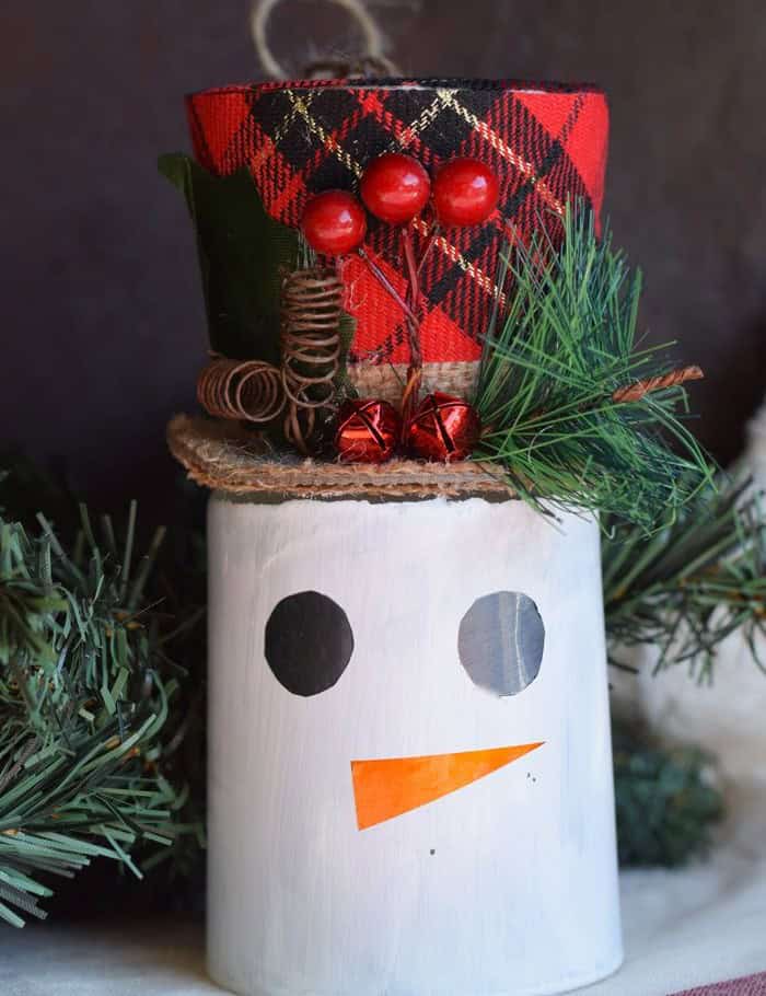 Dollar Tree Christmas Snowman Figurine