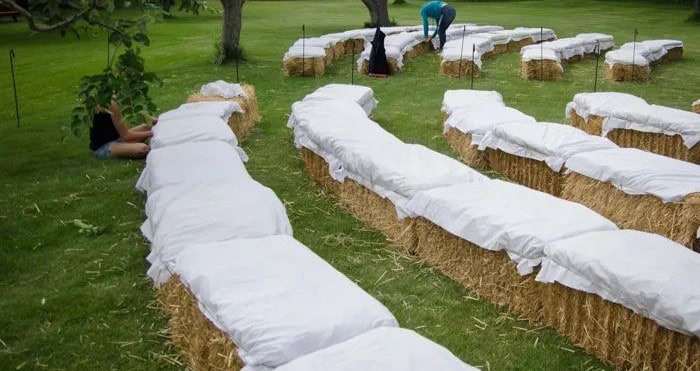 Hay Bale Seating Arrangements