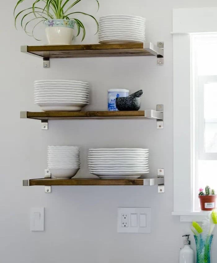 DIY Open Shelving