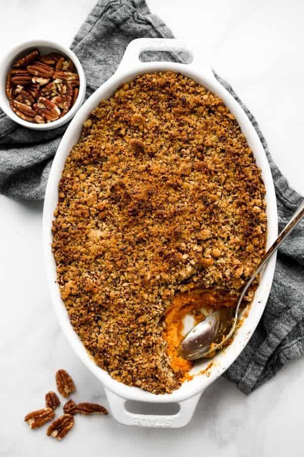 SWEET POTATO CASSEROLE WITH PECANS