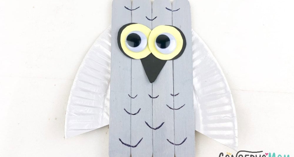 Popsicle Stick Winter Owl