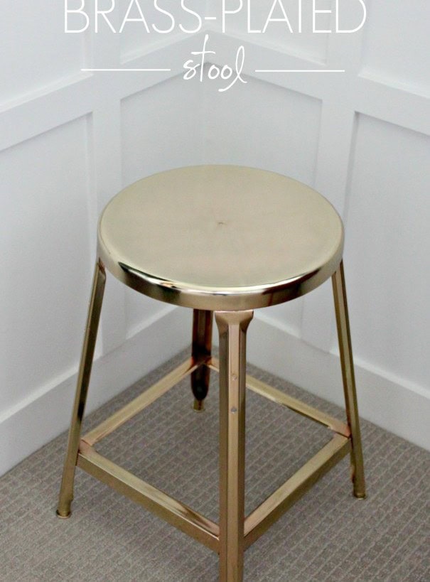 Brass Plated Stool