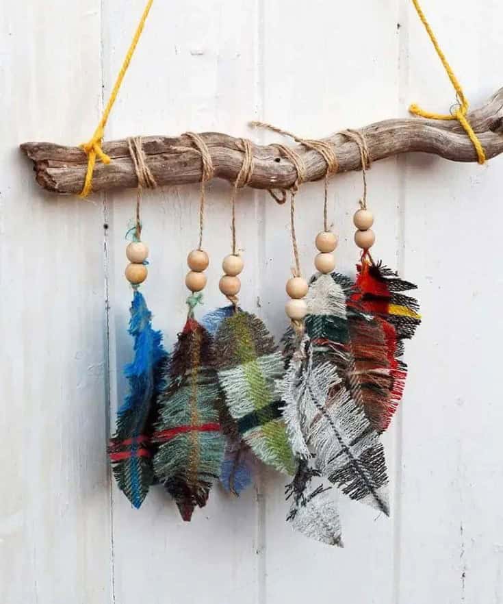 DIY Feathers from Upcycled Fabric