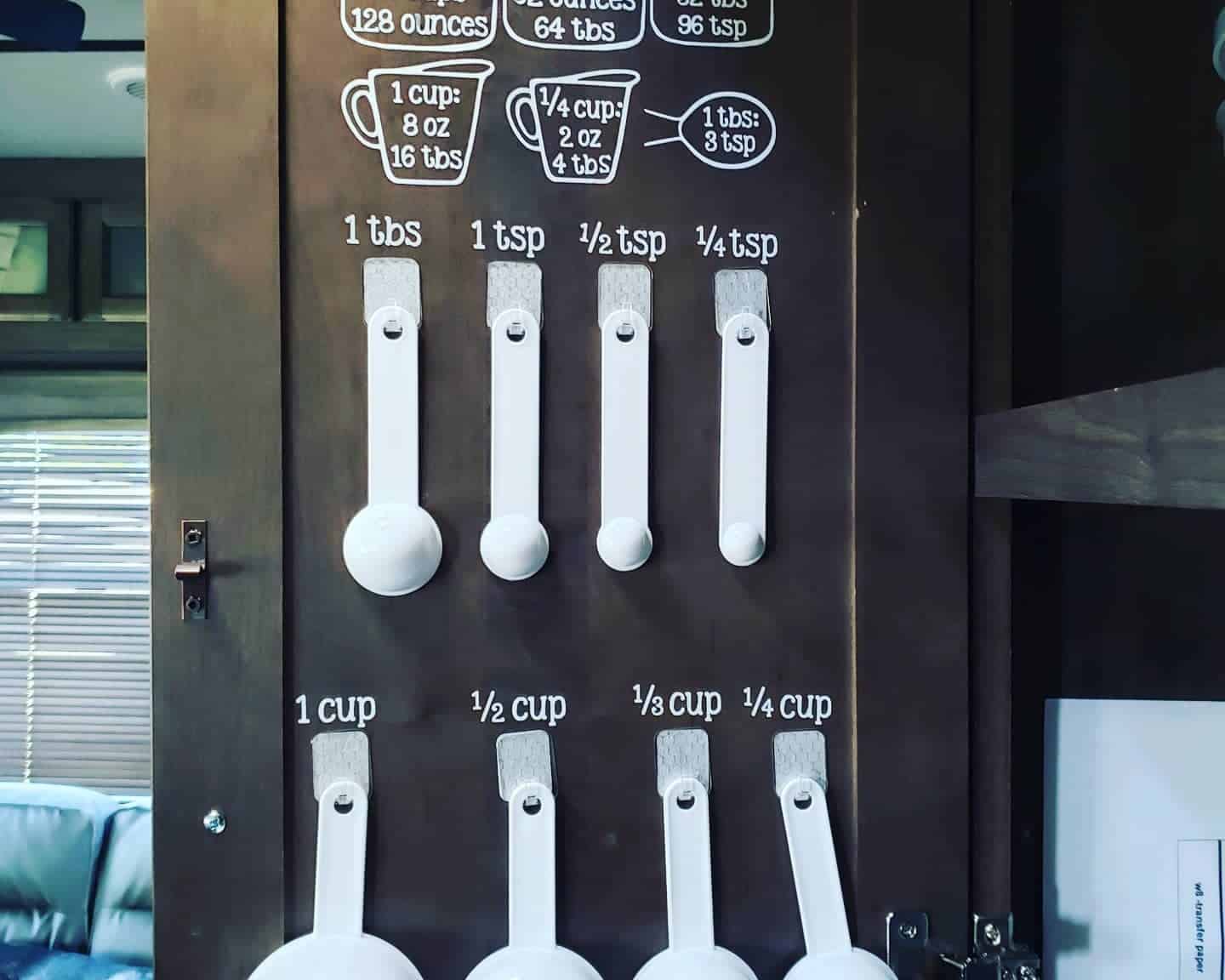 Hang Measuring Spoons Behind the Door