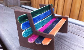 Popsicle Stick Bench