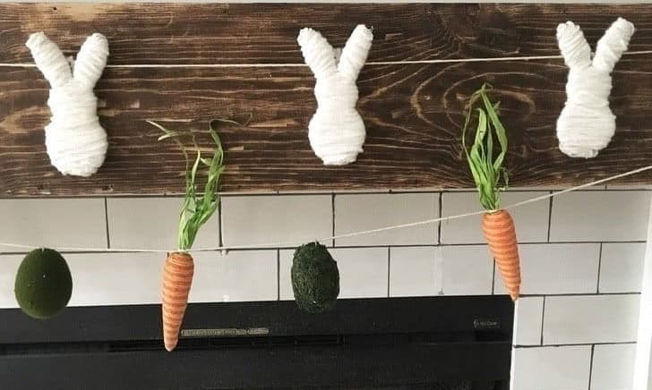 Easter-Themed Mantel Banners