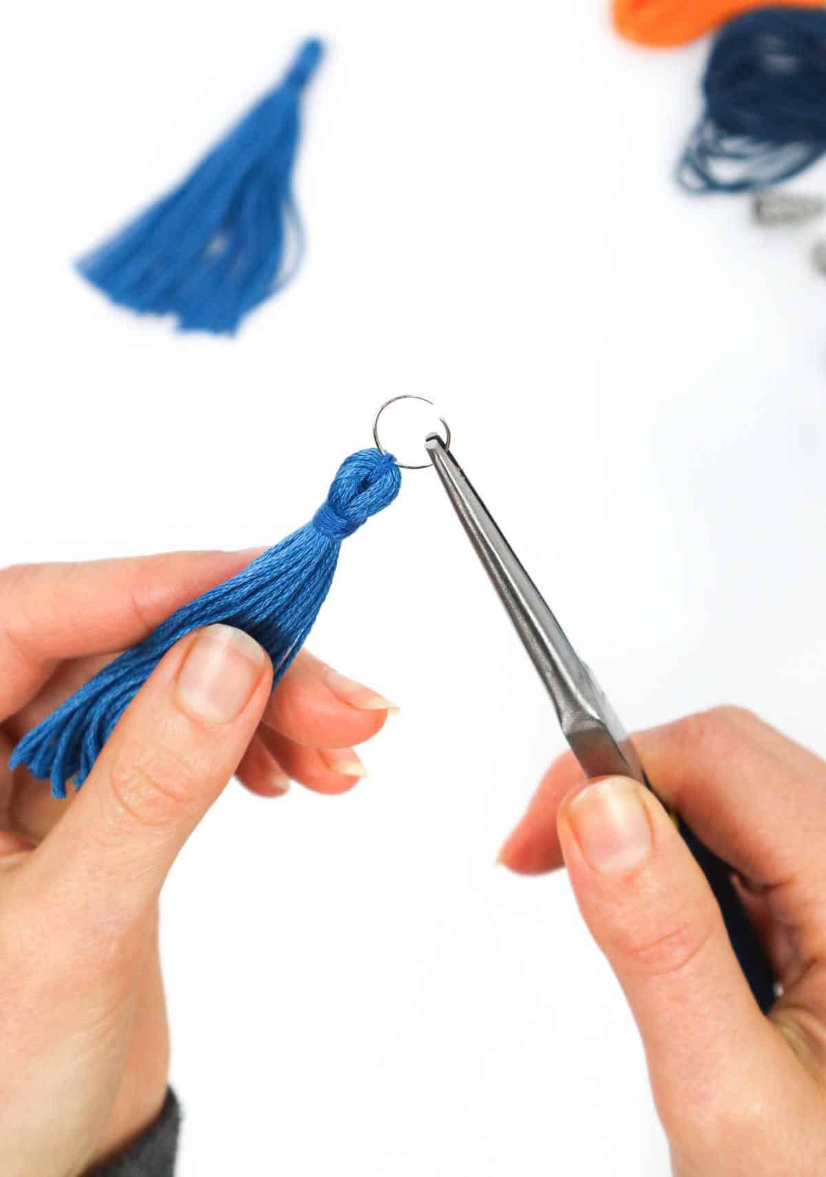 Turn Tassels Into Earrings – Method 1