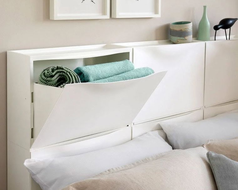 In-Headboard Storage