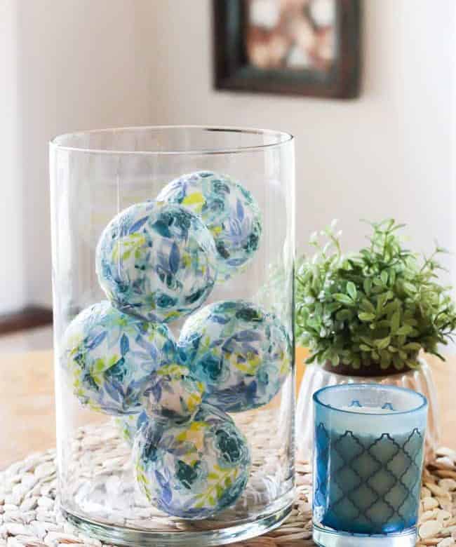 DIY Ball Vase Fillers