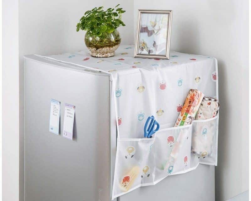 Refrigerator Cover with Pockets