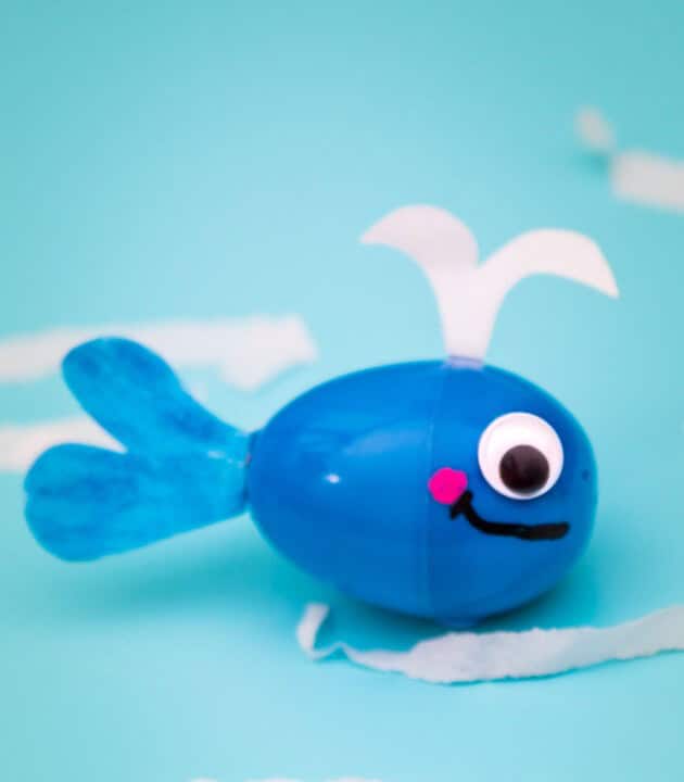 Recycled Plastic Egg Whale Craft