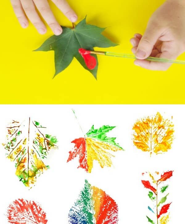 Leaf Painting For Kids