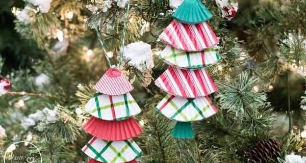 Cupcake Liner Ornaments