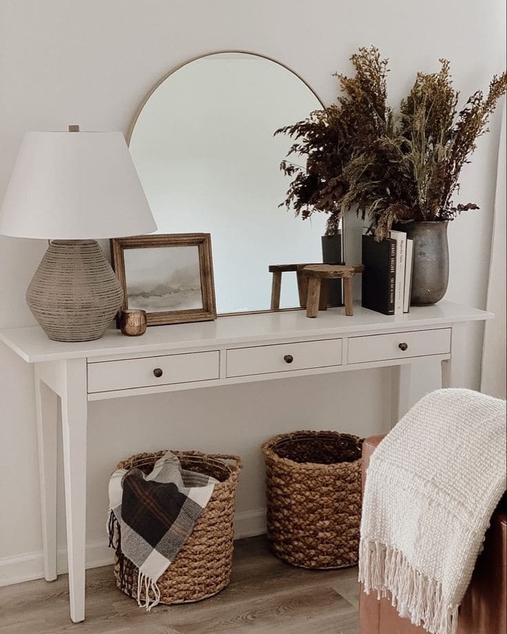 3-DRAWER ENTRYWAY TABLE