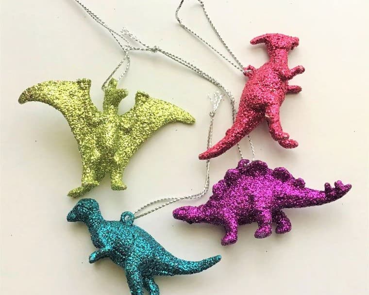 Glittery Dinosaur Earrings