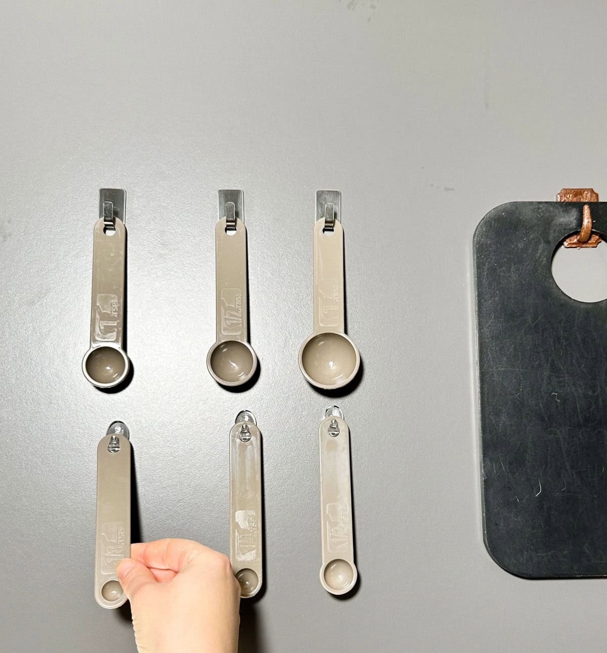 Use Command Hooks to Hang Measuring Spoons