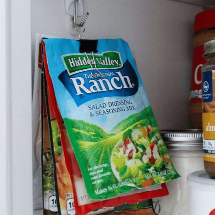 Use Them to Store Packets in Your Pantry