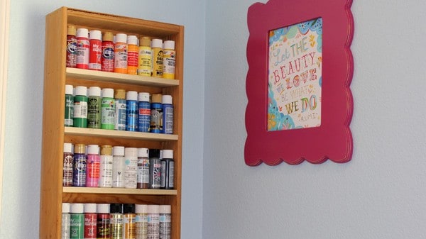 Paint Storage Shelf