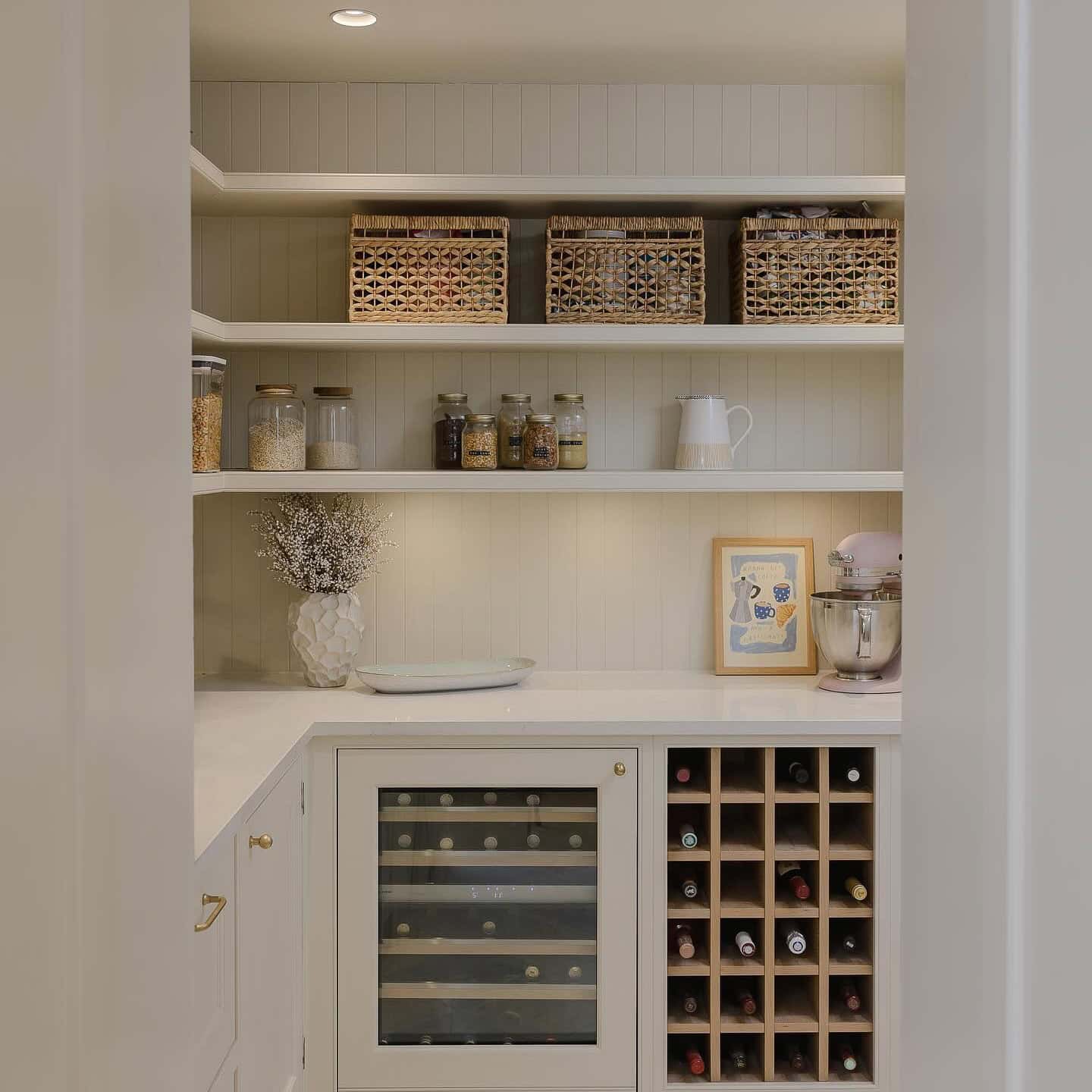 Open Shelving Walk-In Pantry