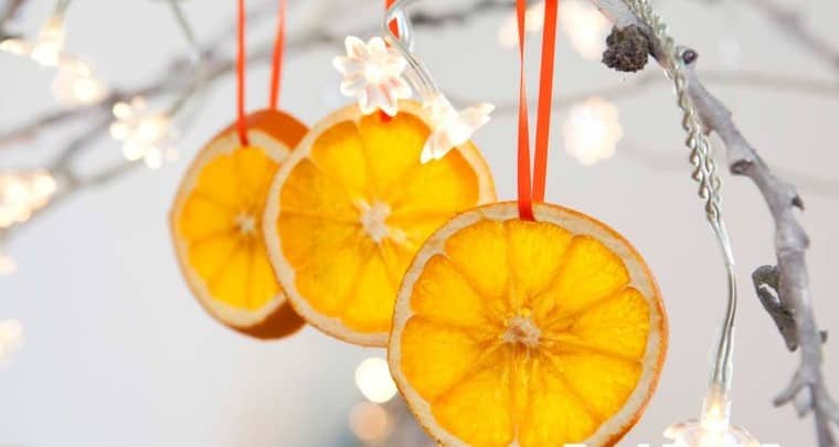 Dried Orange Slices as Christmas Décor