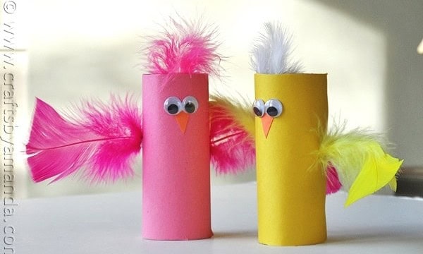 Cardboard Tube Birds