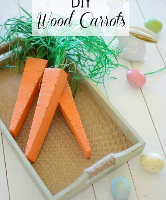 DIY Wood Carrots