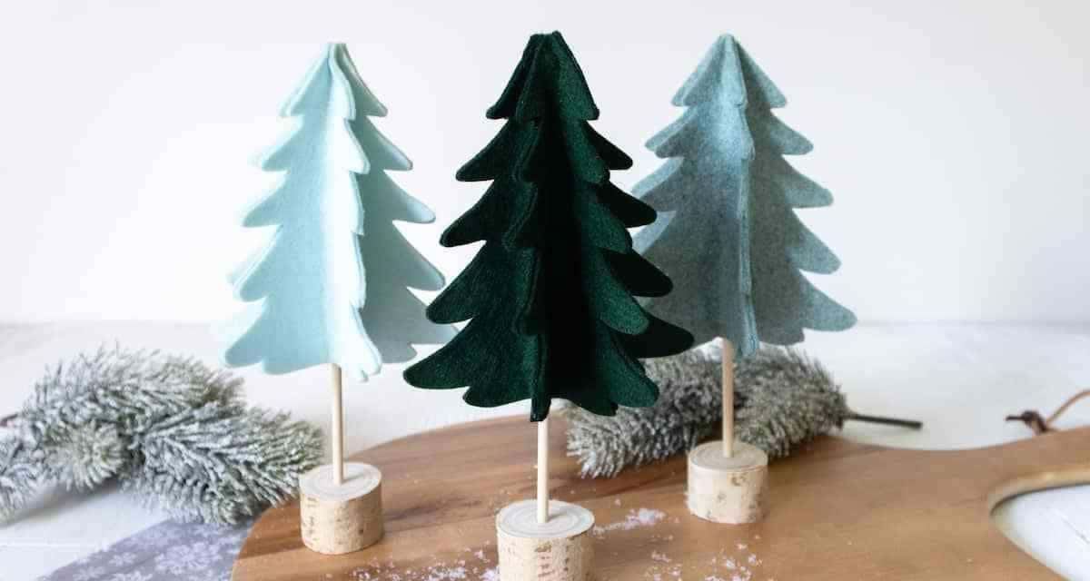 Scandinavian Felt Christmas Trees