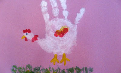 Chicken Handprint Craft