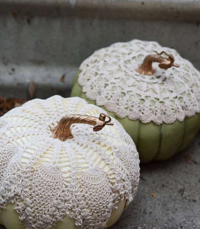 Doily Pumpkins